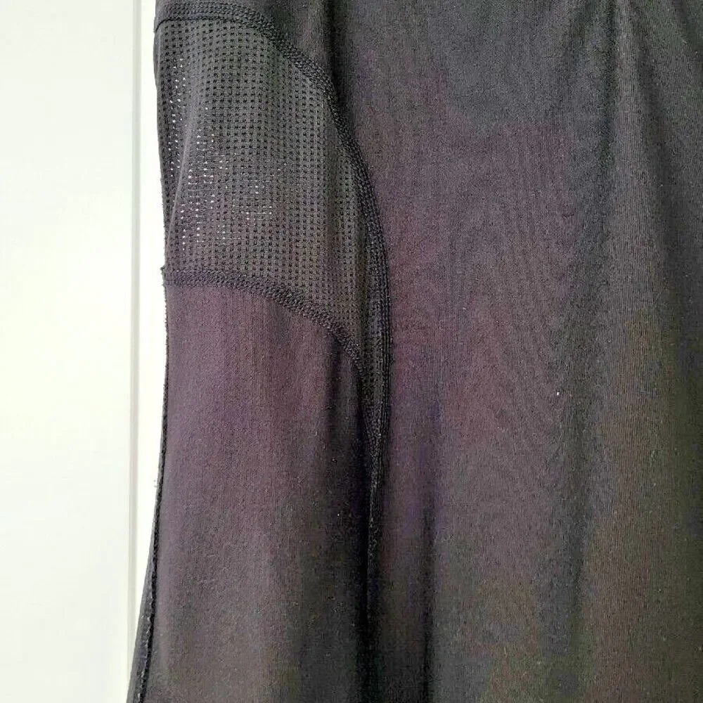 Athleta Women's Black w/ White A-Line Tennis Athletic Dress Built in Bra Size M - Picture 2 of 5